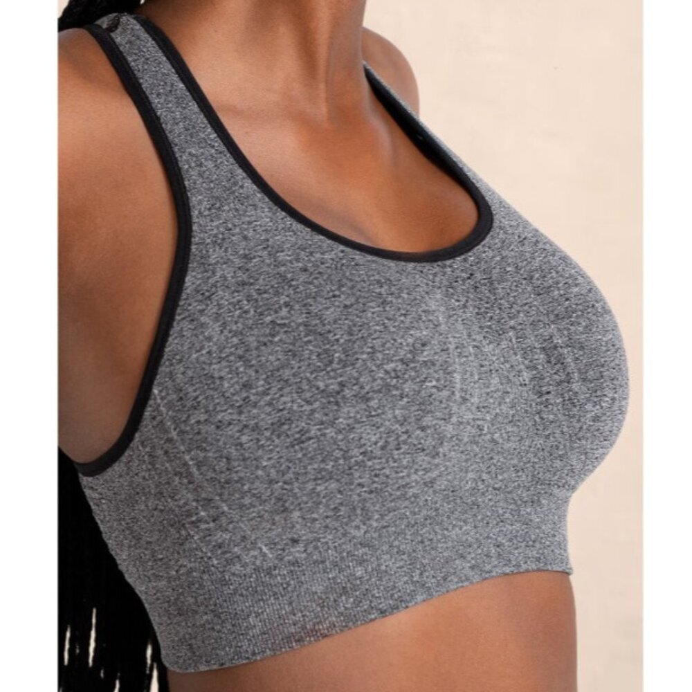 Truekind Daily‎ Comfort Reactivate Sports Bra Women's L Heather Gray NWT 0078